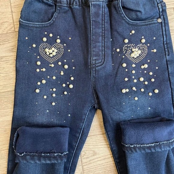 Warm Fleece Lined Thermo Jeans Stretch - Picture 4 of 6